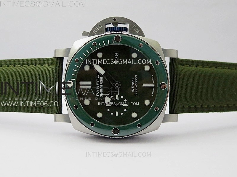 PAM1287 V TTF Best Edition Green Dial on Green Leather Strap P.900 Clone